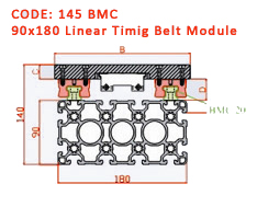 90X180 Linear Timing Module Drawing 2