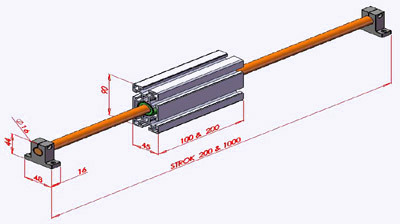 Guiding of Inside the Profile 45x90 Single Miles Schematic